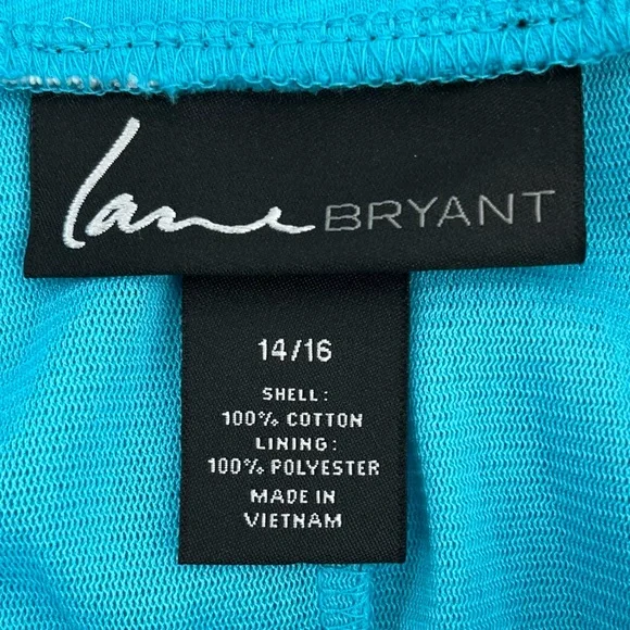 Lane Bryant Blue Knit Lace Maxi Skirt 14/16 - Picture 8 of 9